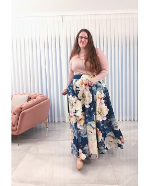 חצאית זורבה פרחונית